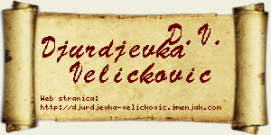 Đurđevka Veličković vizit kartica
